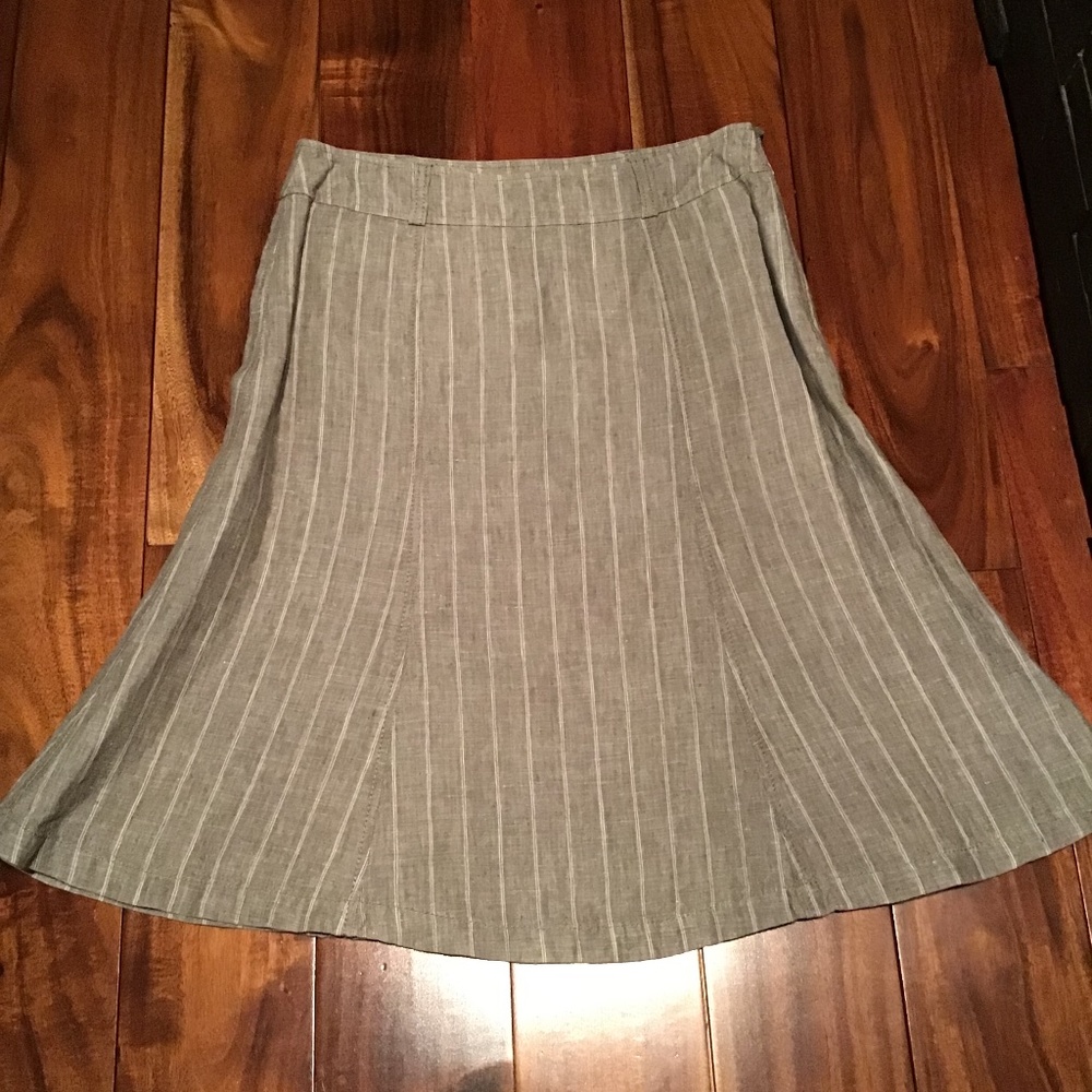 Esprit Flax Linen A-Line Skirt